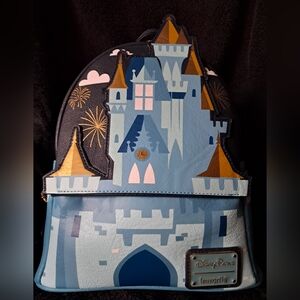RARE Disneyworld Castle Loungefly Mini Backpack